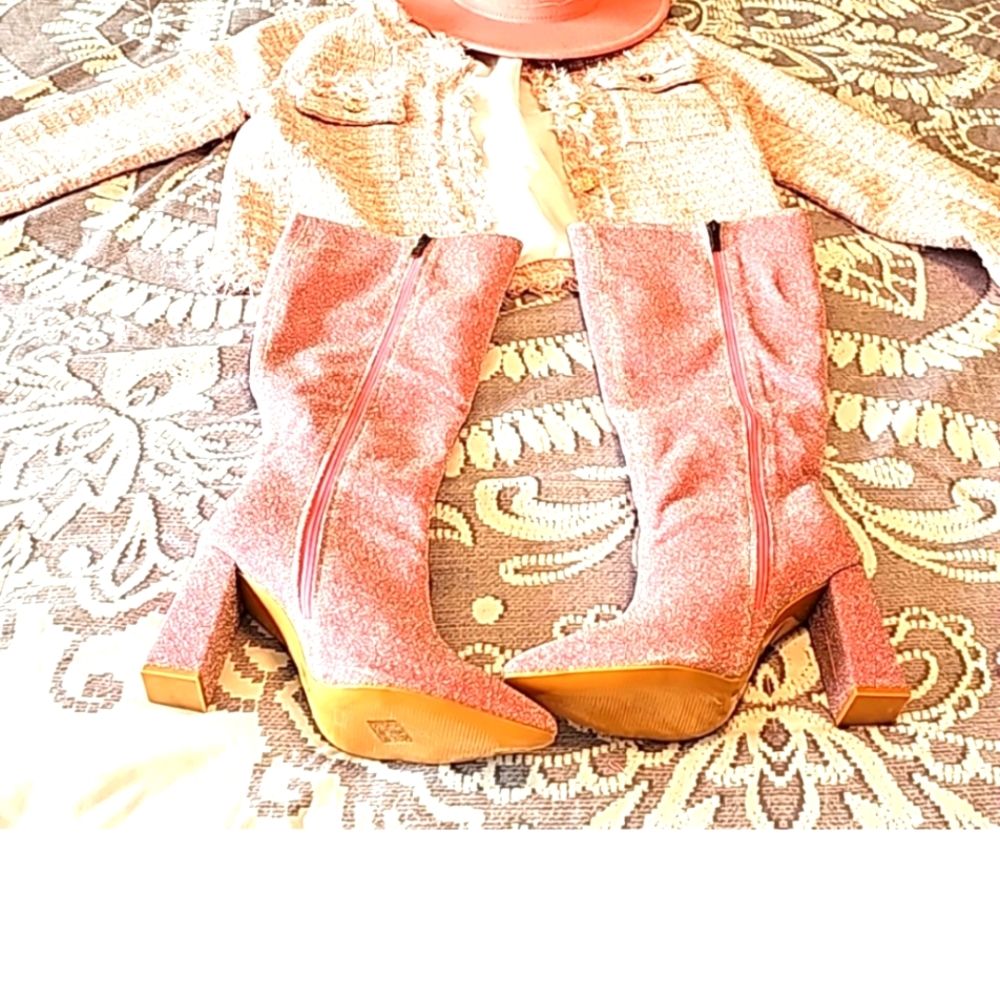 long Pink boots